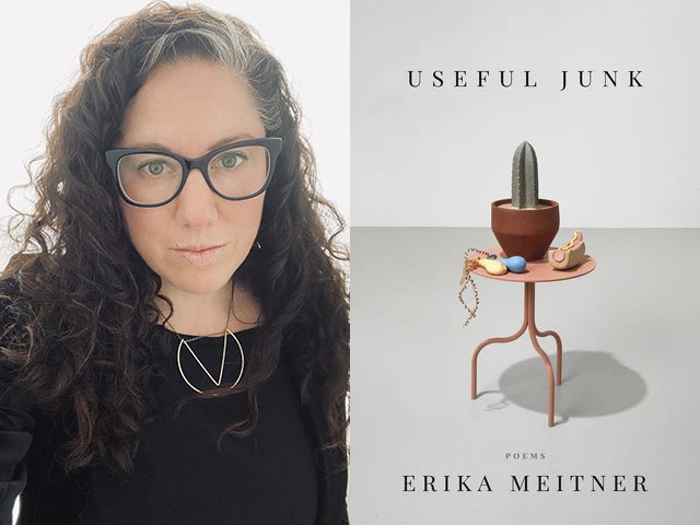 Erica Meitner photo and book cover.